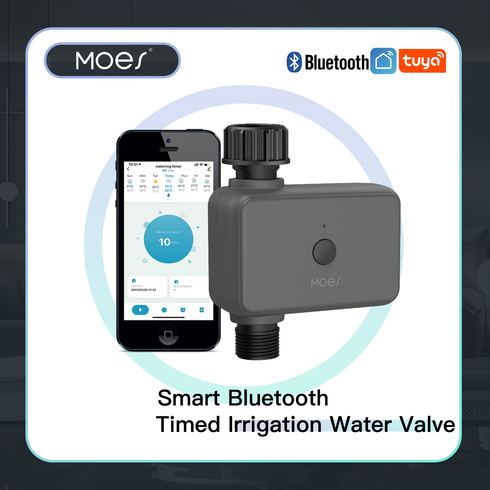 Smart Garden Watering - Moes akıllı Tuya Bluetooth su zamanlayıcı