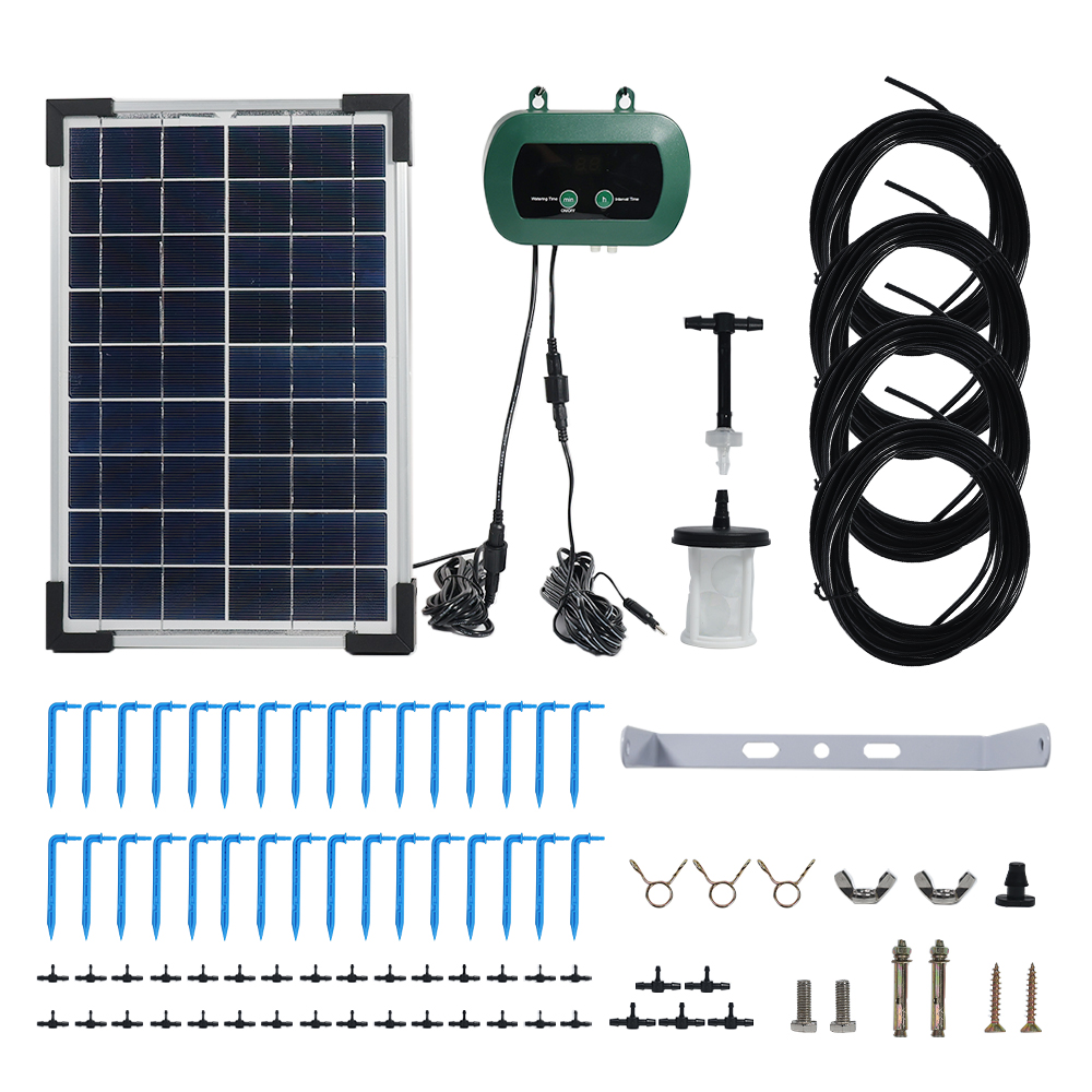 Smart Garden Watering - Güneş Enerjili Hidroponik Ekipmanları Mikro Damla