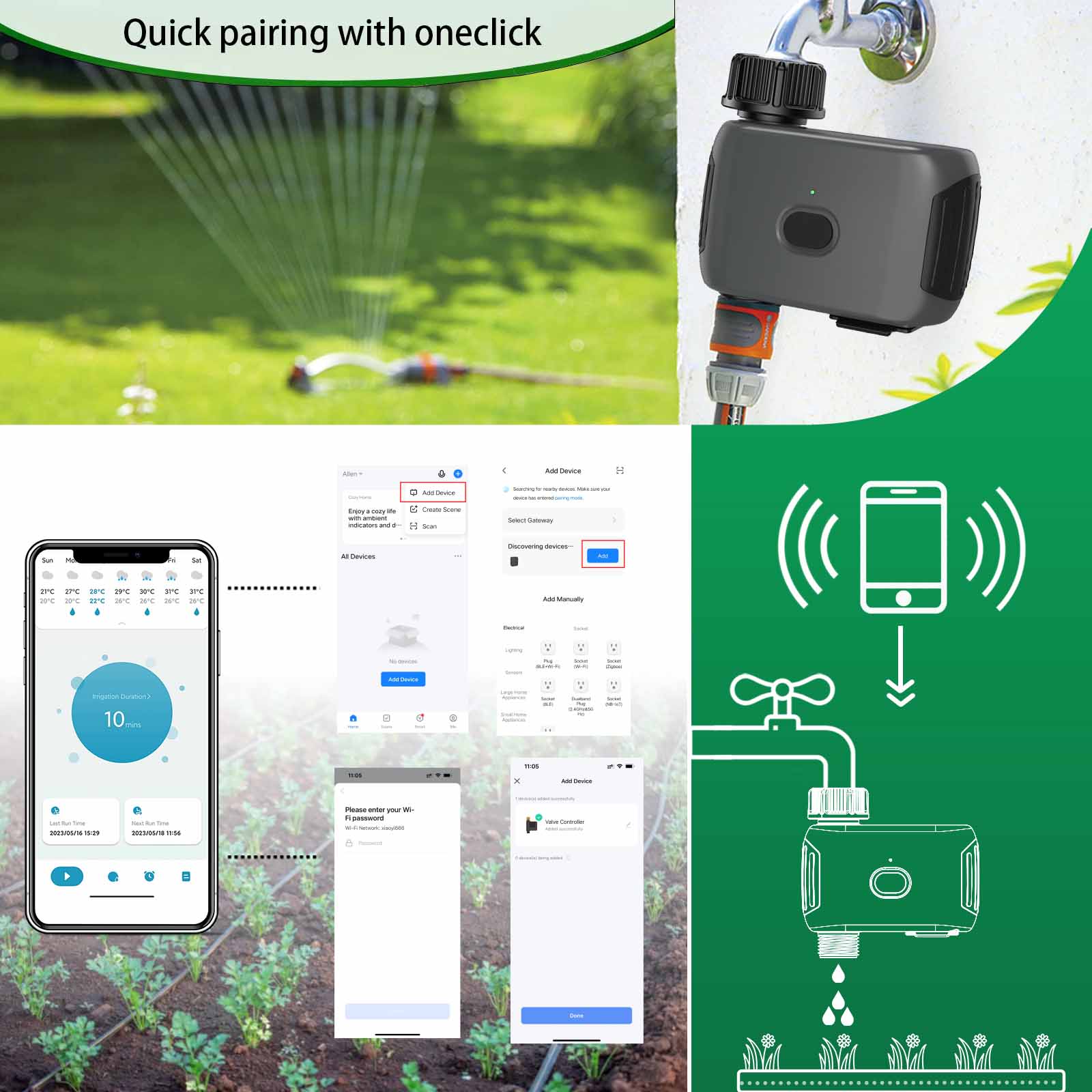 INSOMA otomatik bitki sulama a - Smart Garden Watering incelemesi ve fiyatı