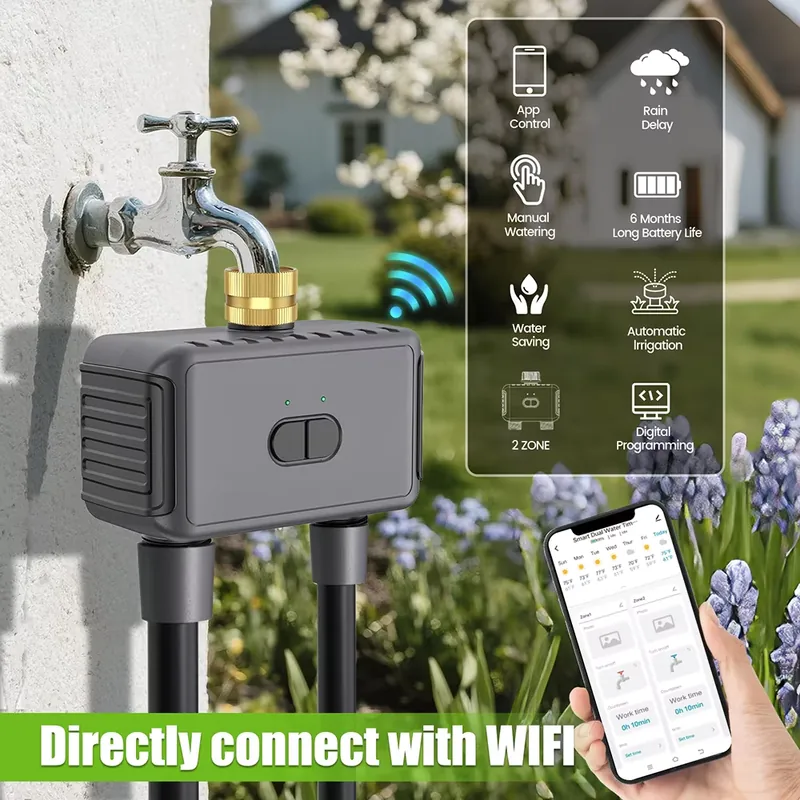 WAP01 WiFi APP Kontrollü Çift  - Smart Garden Watering incelemesi ve fiyatı