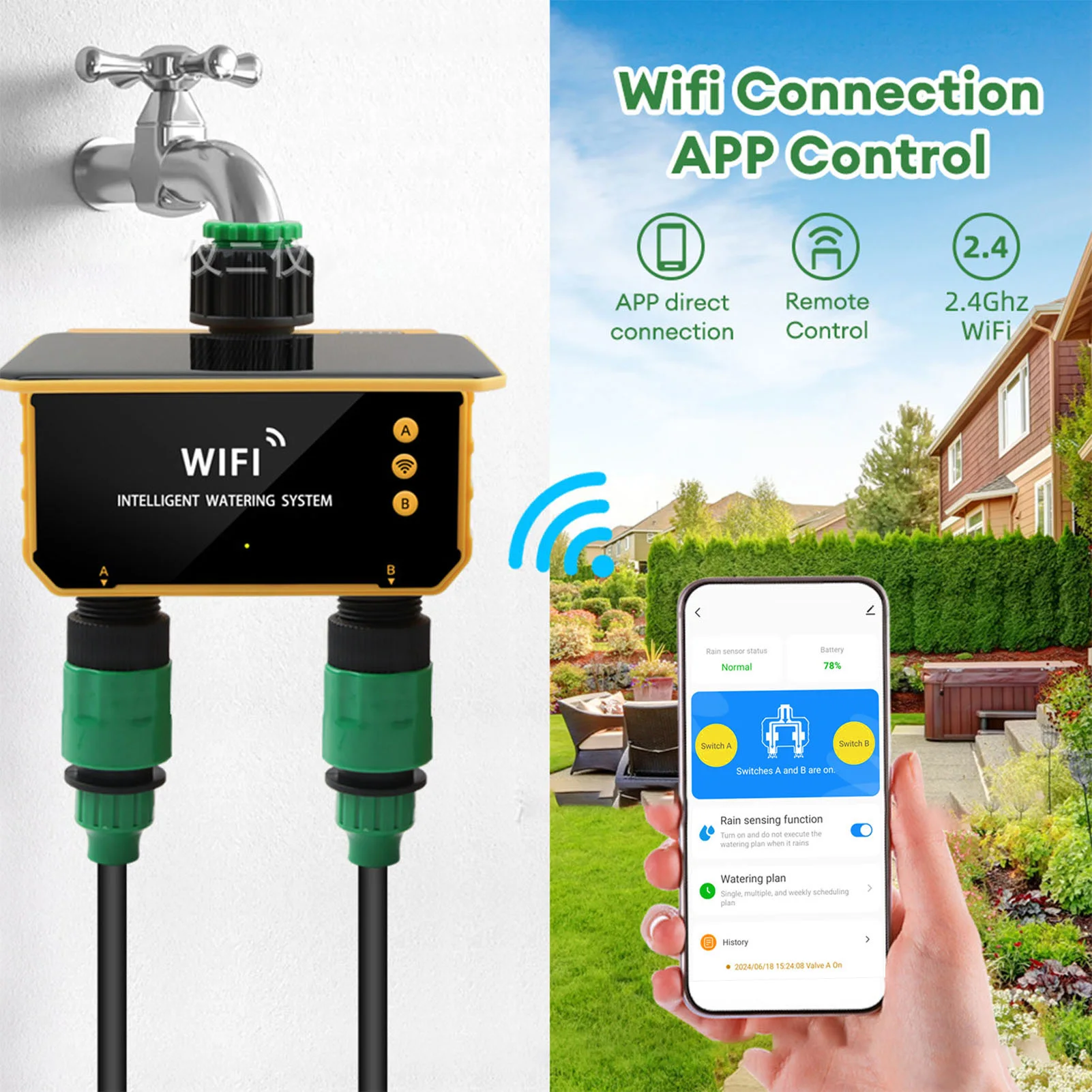 Güneş enerjili WiFi akıllı sul - Smart Garden Watering incelemesi ve fiyatı