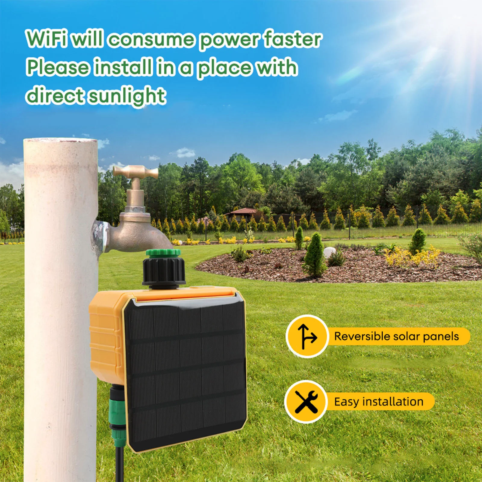 Güneş enerjili WiFi akıllı sul - Smart Garden Watering incelemesi ve fiyatı