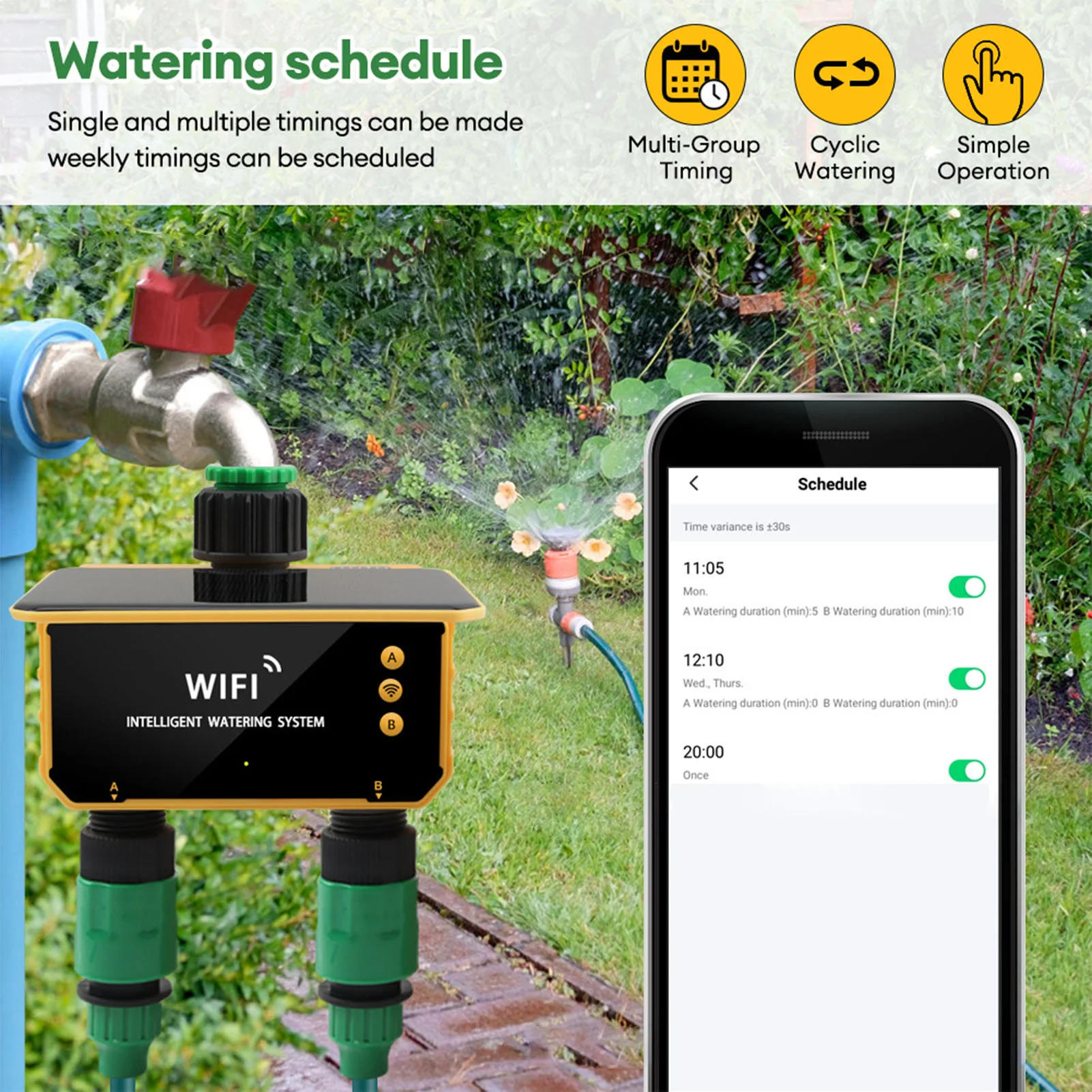 Güneş enerjili WiFi akıllı sul - Smart Garden Watering incelemesi ve fiyatı